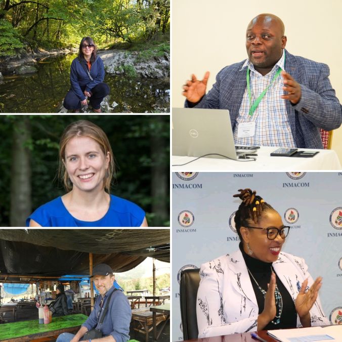 Three women and two men are the speakers in this episode of the podcast Waterproof